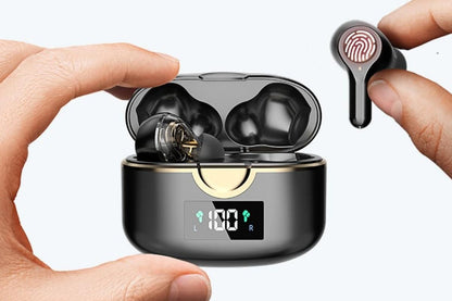 Wireless Earbuds Bluetooth Headphones Wireless Charging Case LED Display Over Ear Buds Mini Wireless Earbuds V1263-JX-6297
