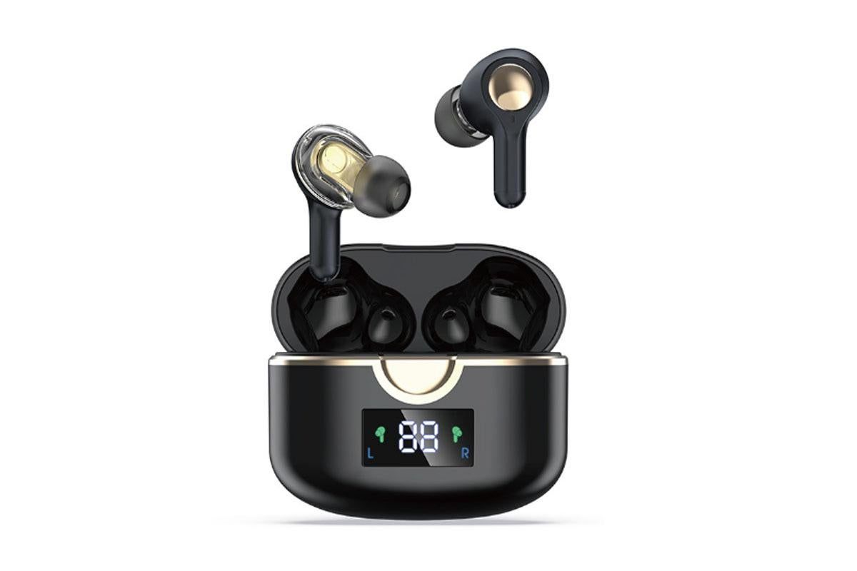 Wireless Earbuds Bluetooth Headphones Wireless Charging Case LED Display Over Ear Buds Mini Wireless Earbuds V1263-JX-6297