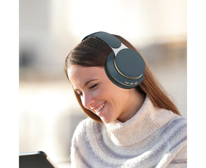 Wireless Headphones - Foldable Stereo - Bluetooth Over Ear Headset with Mic for Sports/Computer V1263-JX-63