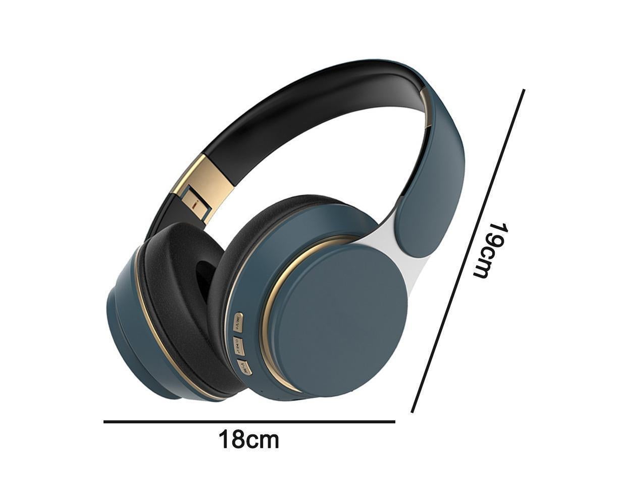 Wireless Headphones - Foldable Stereo - Bluetooth Over Ear Headset with Mic for Sports/Computer V1263-JX-63