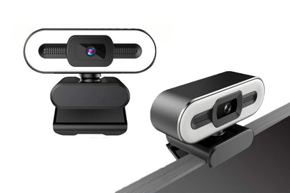4K Webcam for PC with Light Computer Camera with Built-in Microphone Plug & Play USB Webcam V1263-JX-6303