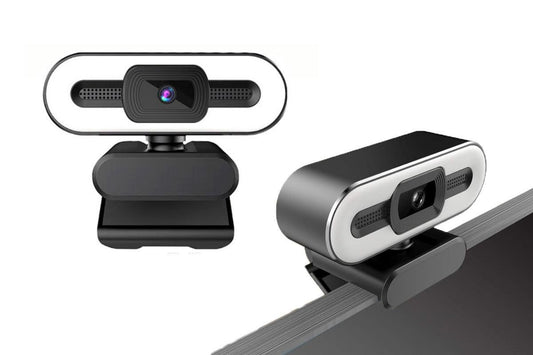 4K Webcam for PC with Light Computer Camera with Built-in Microphone Plug & Play USB Webcam V1263-JX-6303