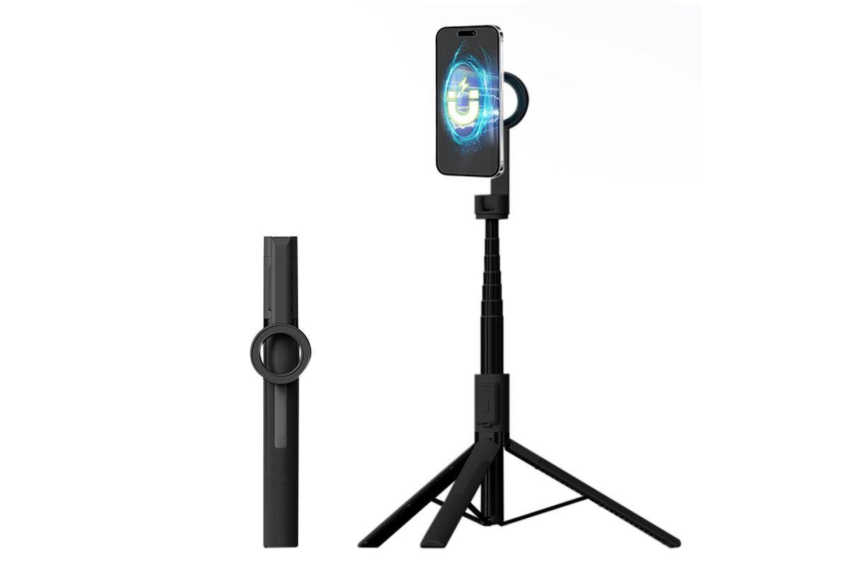 Selfie Stick Tripod 360-degree Rotatable Tripod for iPhone Android - Black V1263-JX-6304-1