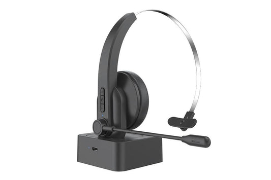 Wireless Headset with Mic for Work Bluetooth Headsets with Dual Noise Cancelling Microphone for V1263-JX-6306
