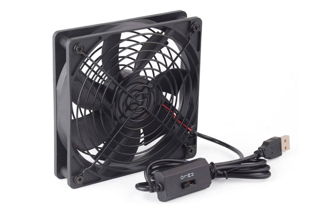 USB Cooling Fan with Speed Controller for Computer Case PC CPU Case DC 5V Office Use V1263-JX-6308