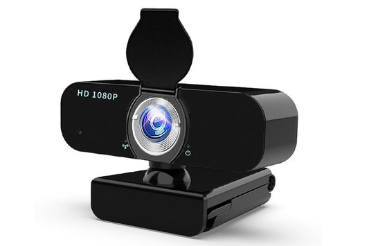 Full HD 1080P Webcam with Built-in Mic Wide Angle Auto Focus Privacy Cover for PC/Laptop Plug and Play USB V1263-JX-6309