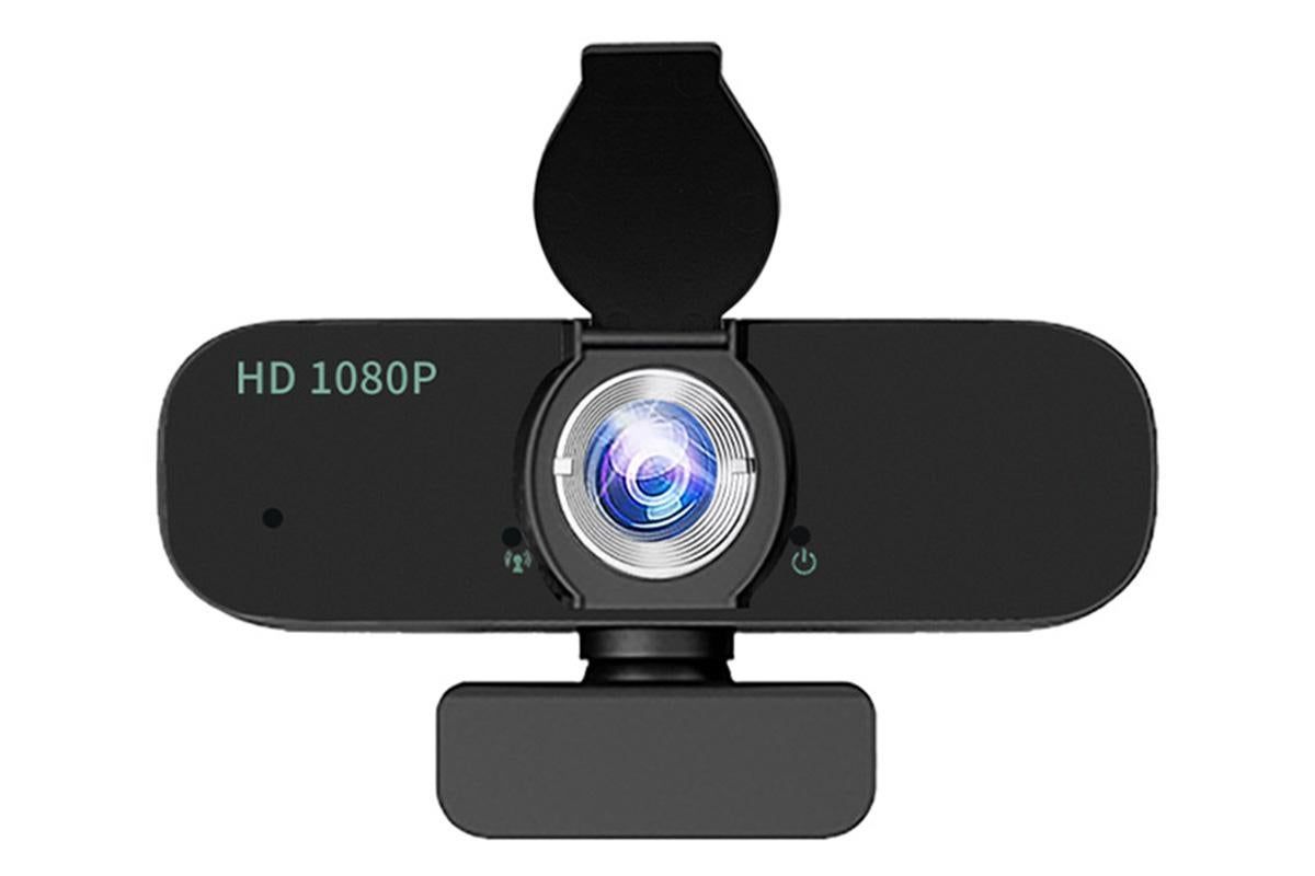 Full HD 1080P Webcam with Built-in Mic Wide Angle Auto Focus Privacy Cover for PC/Laptop Plug and Play USB V1263-JX-6309