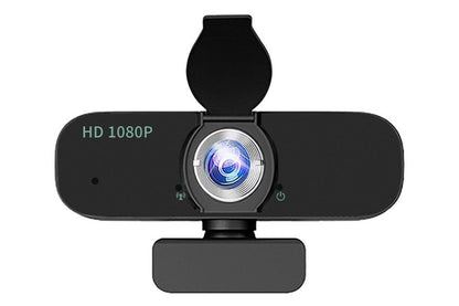 Full HD 1080P Webcam with Built-in Mic Wide Angle Auto Focus Privacy Cover for PC/Laptop Plug and Play USB V1263-JX-6309
