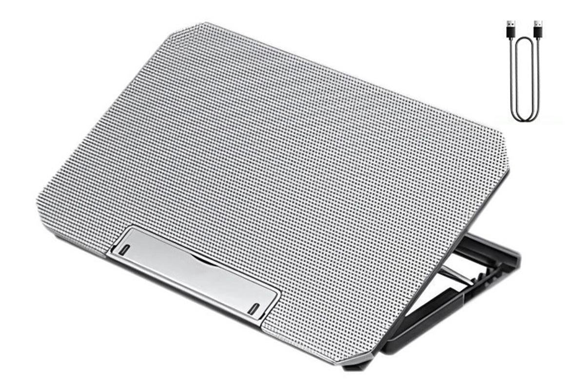 Laptop Cooling Pad Adjustable Height Cooling Stand with Adjustable Height 2 USB Ports Dual Turbine Fans - V1263-JX-6310