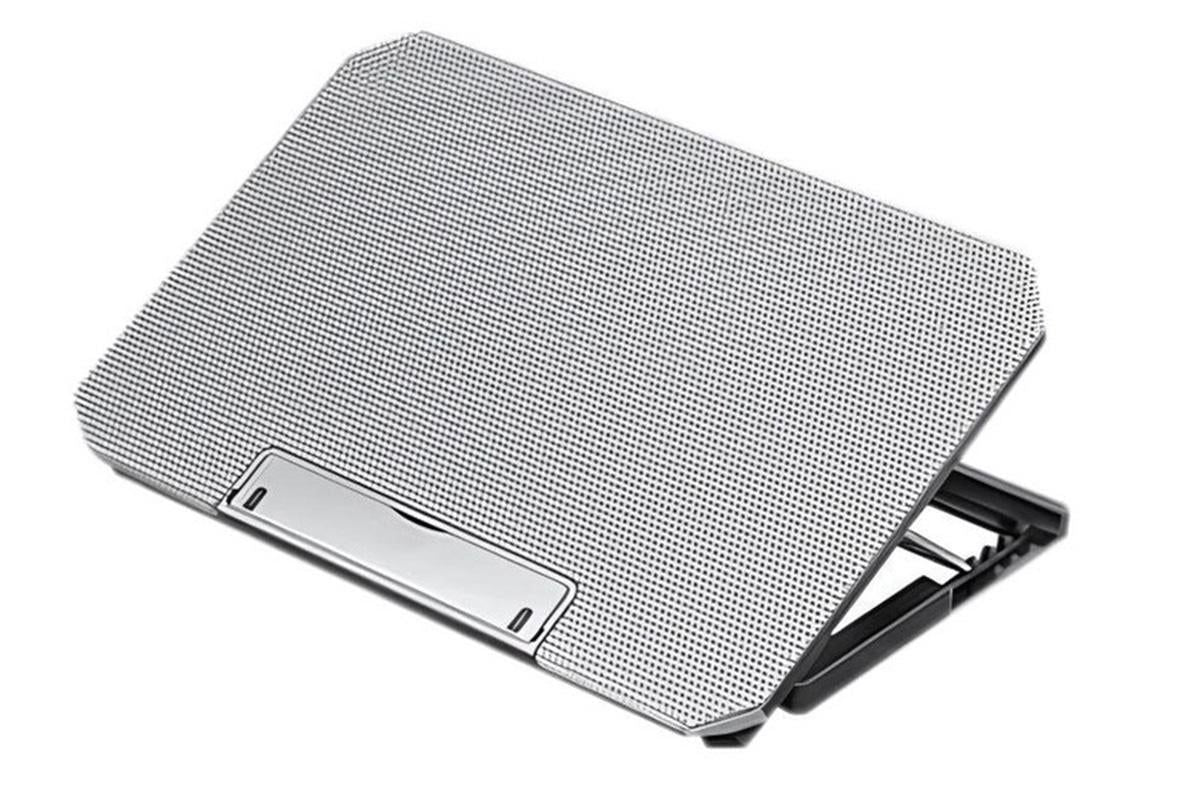 Laptop Cooling Pad Adjustable Height Cooling Stand with Adjustable Height 2 USB Ports Dual Turbine Fans - V1263-JX-6310