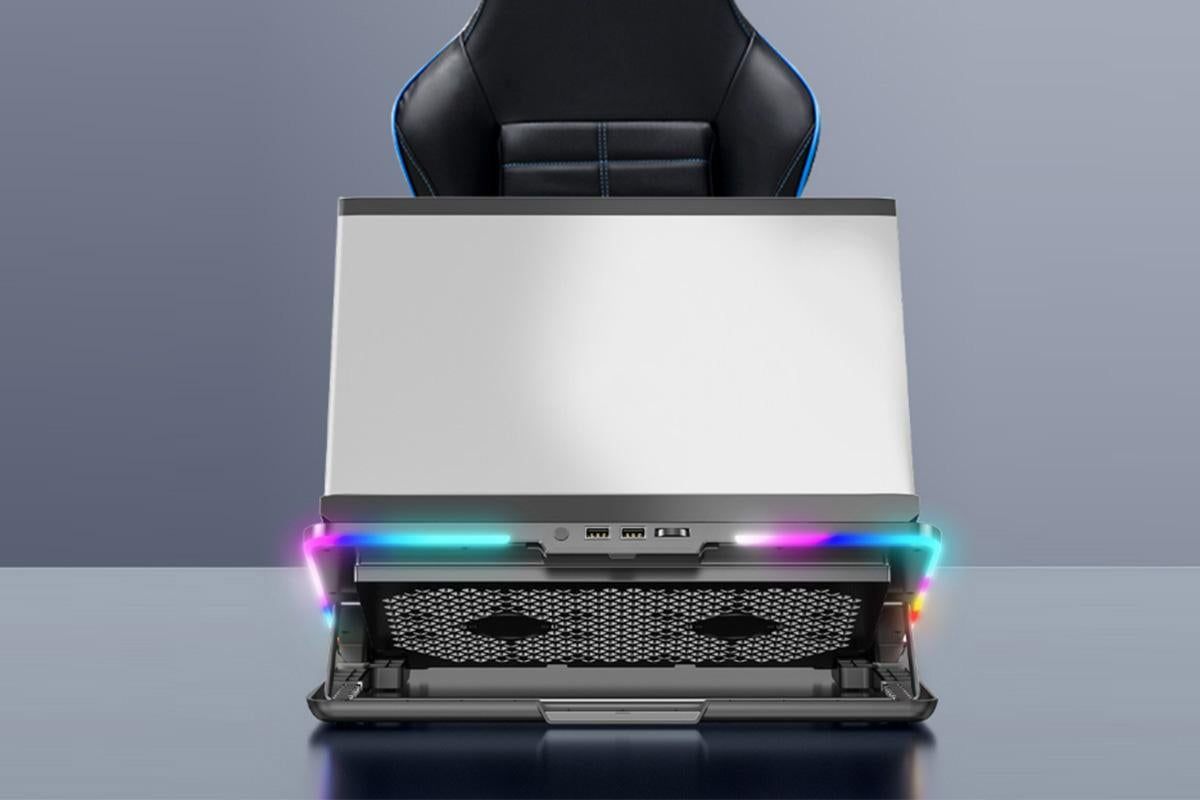 Portable Gaming Laptop Cooling Pad 6 Powerful Fan Table Stand Cooler with Phone Holder V1263-JX-6313
