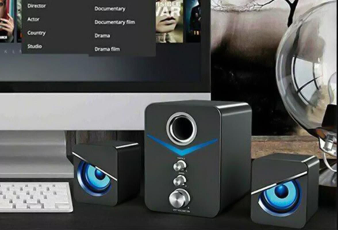 Audio Desktop Wired Desktop Laptop Speaker Bluetooth Speakers LED Surround Sound System V1263-JX-6314