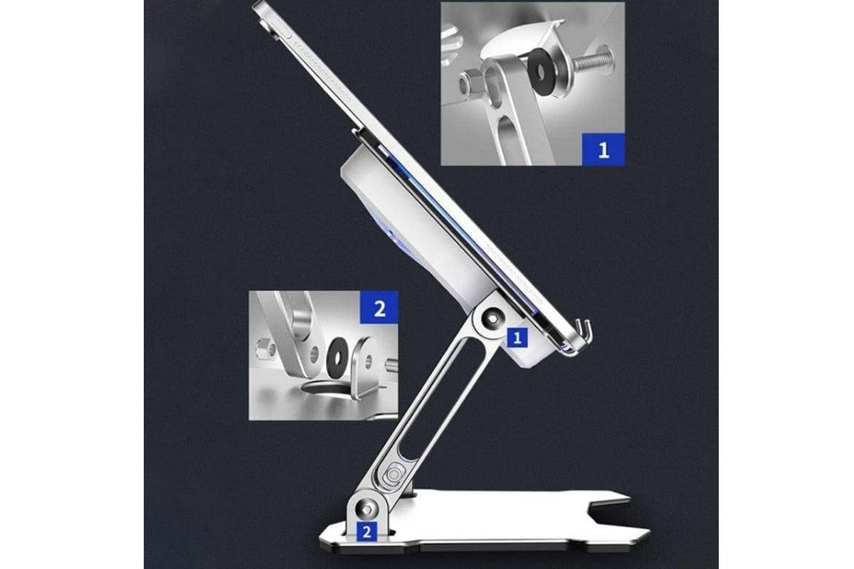 Tablet Cooling Pad Aluminum Adjustable Tablet Stand Tablet Support Notebook Stand Cooling Fan Pad V1263-JX-6319