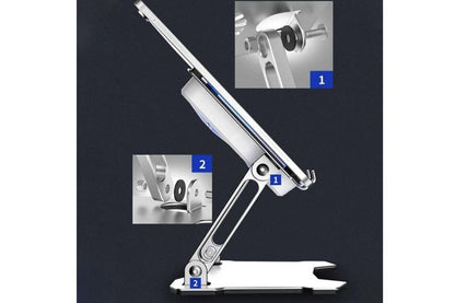 Tablet Cooling Pad Aluminum Adjustable Tablet Stand Tablet Support Notebook Stand Cooling Fan Pad V1263-JX-6319