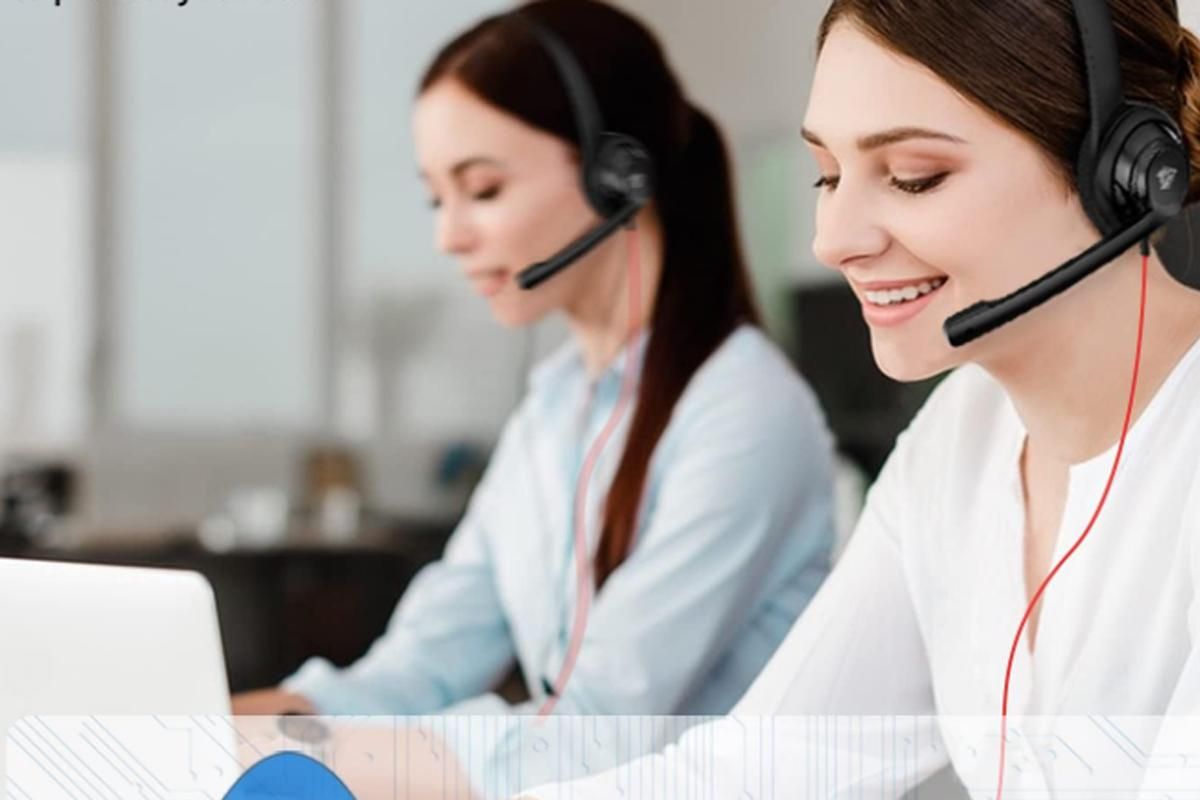 Dual-Edge USB-C Wired Headset with Clear Mic Lightweight Office Headset for PC/Mac V1263-JX-6322