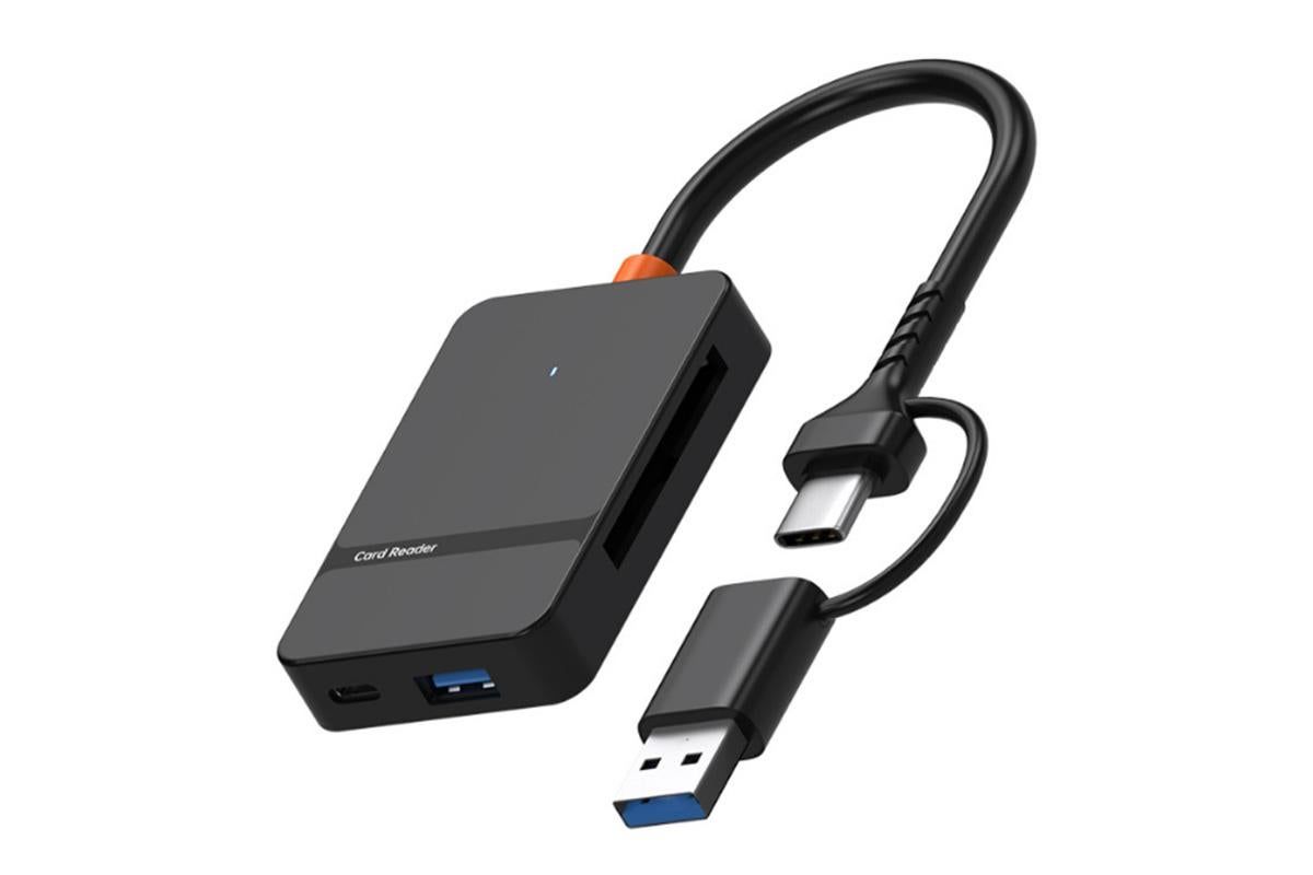 Memory Card Reader USB 3.0 to Compact Flash Memory Card Reader SD TF MS CF Card Reader Adapter V1263-JX-6325