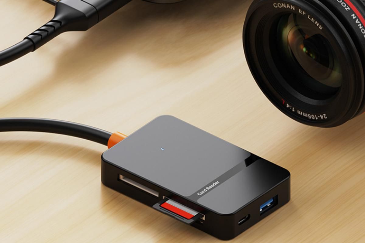 Memory Card Reader USB 3.0 to Compact Flash Memory Card Reader SD TF MS CF Card Reader Adapter V1263-JX-6325