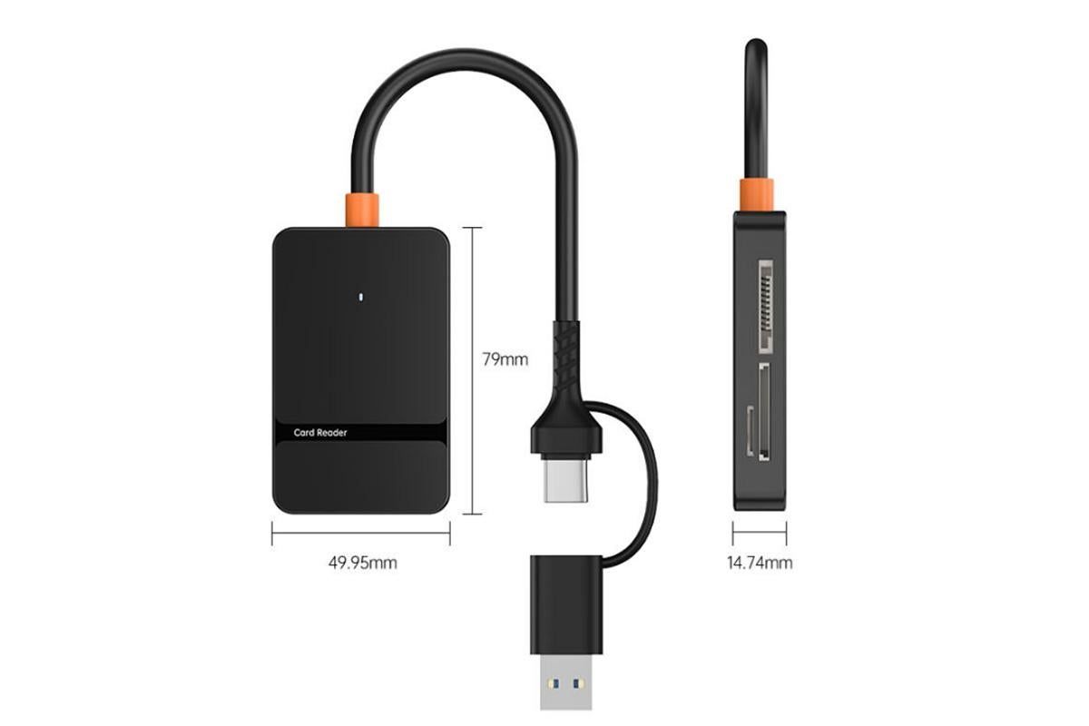 Memory Card Reader USB 3.0 to Compact Flash Memory Card Reader SD TF MS CF Card Reader Adapter V1263-JX-6325