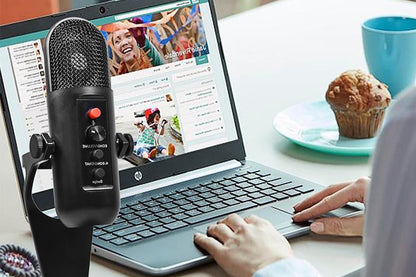 USB Microphone Computer PC Mic Plug&Play Gaming Microphones V1263-JX-6326