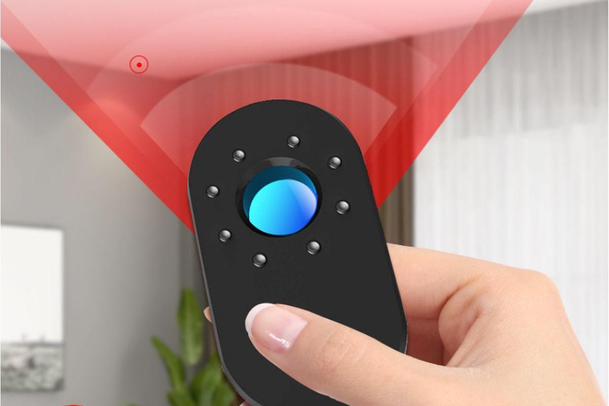 Anti-Spy Camera Detector Portable Pinhole Lens Detect Gadget Anti-Peeping Security Protection Bug Detector V1263-JX-6327