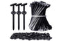 200Pcs Nylon Universal Cable Tie Buckle Zip Tie for Car Repair Wire Bundling V1263-JX-6331