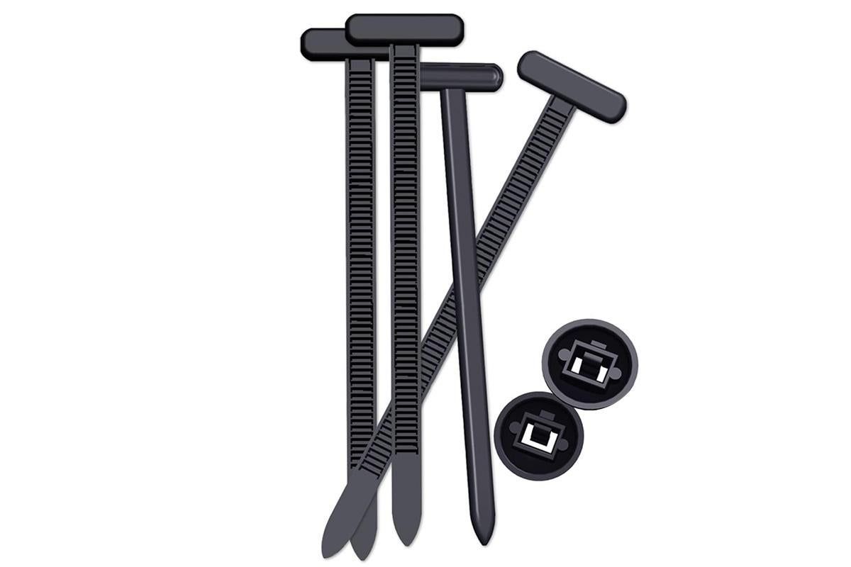 200Pcs Nylon Universal Cable Tie Buckle Zip Tie for Car Repair Wire Bundling V1263-JX-6331