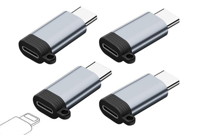 4Pcs Lightning to USB C Adapter Fast Charging and Data Transfer for iPhone 15 16 17 V1263-JX-6334