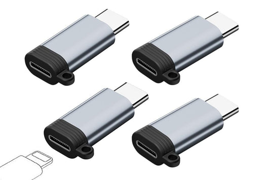 4Pcs Lightning to USB C Adapter Fast Charging and Data Transfer for iPhone 15 16 17 V1263-JX-6334