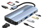 8-in-1 Docking Station Type-C to HDMI Multi-Display USB-C Hub PD 100W V1263-JX-6337