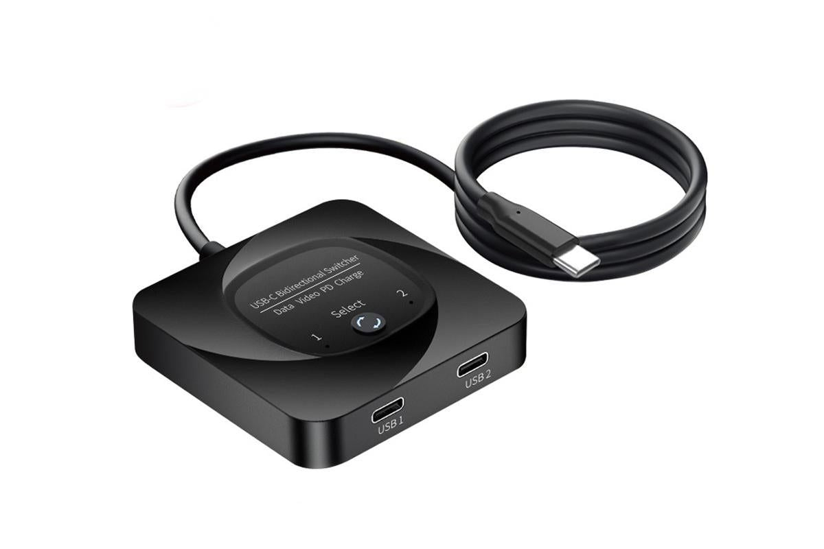 2 Computers USB-C Bidirectional Switcher Support HDR 10Gbps Data Transmission V1263-JX-6338