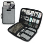 Travel Data Cable Storage Bag(Grey) V1263-JX-6342