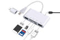 5 in 1 USB-C SD Card Reader USB-C to Memory Card OTG Adapter For iPhone iPad V1263-JX-6347
