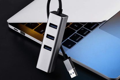 USB 3.0 to Gigabit Ethernet Adapter with 3-Port Hub V1263-JX-6349