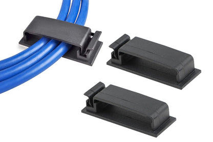 Set of 4Pcs Multi Slots Self Adhesive Cable Holder Cable Clips V1263-JX-6350