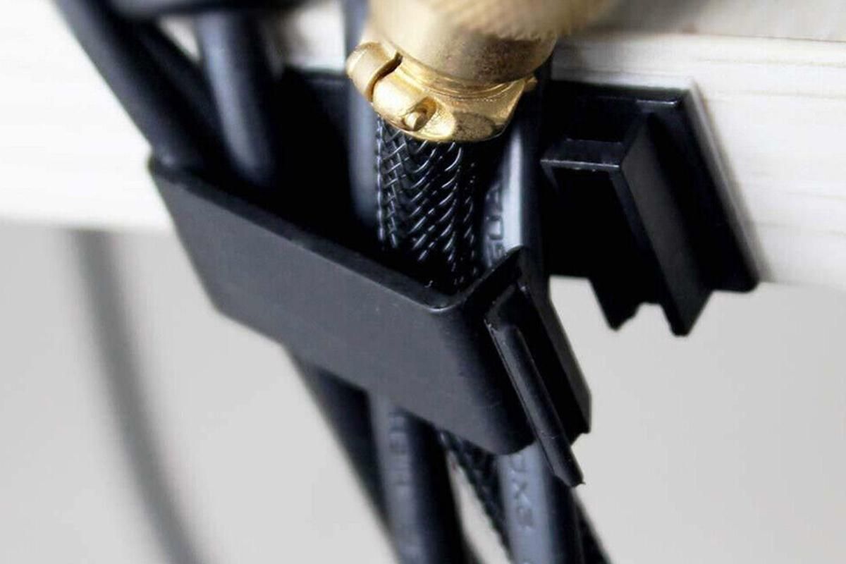 Set of 4Pcs Multi Slots Self Adhesive Cable Holder Cable Clips V1263-JX-6350