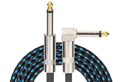 3m Electric Guitar Cord Cable 6.35mm Jacks For Amp Pedals Instrument V1263-JX-6353