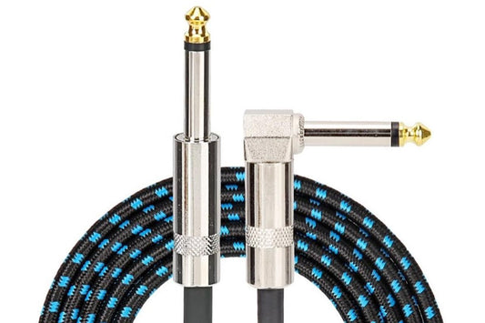 3m Electric Guitar Cord Cable 6.35mm Jacks For Amp Pedals Instrument V1263-JX-6353