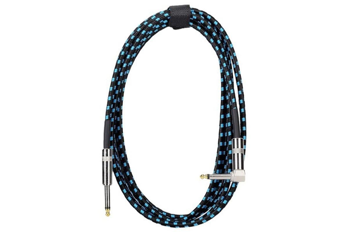 3m Electric Guitar Cord Cable 6.35mm Jacks For Amp Pedals Instrument V1263-JX-6353