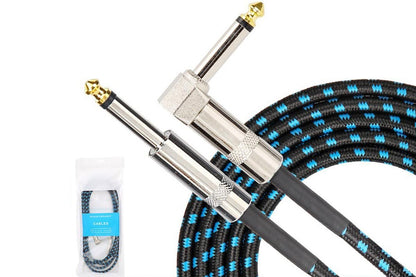 3m Electric Guitar Cord Cable 6.35mm Jacks For Amp Pedals Instrument V1263-JX-6353