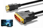 HDMI to DVI-D 24+1 Pin Digital Cable Lead for HDTV PS3 PS4 Switch 360 TV - 1.5m V1263-JX-6354