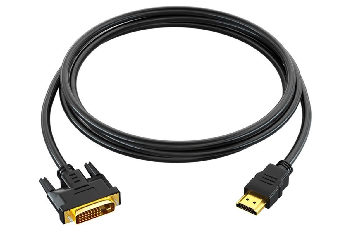HDMI to DVI-D 24+1 Pin Digital Cable Lead for HDTV PS3 PS4 Switch 360 TV - 1.5m V1263-JX-6354
