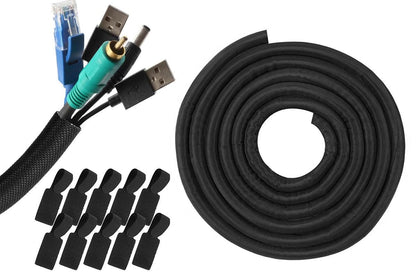 No Chew Cord Protector for Pets Bite Resistant Cable Sleeve for Cats Dogs Rabbits - S V1263-JX-6355