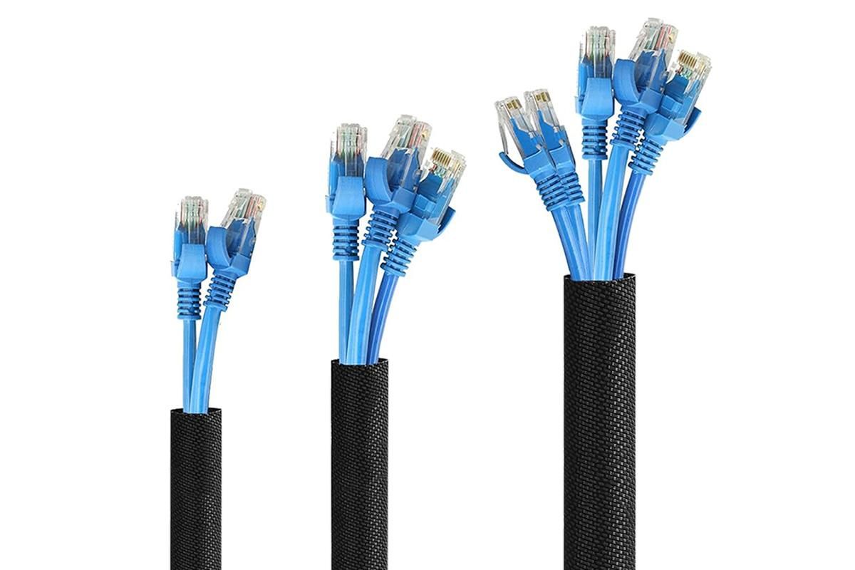 No Chew Cord Protector for Pets Bite Resistant Cable Sleeve for Cats Dogs Rabbits - S V1263-JX-6355