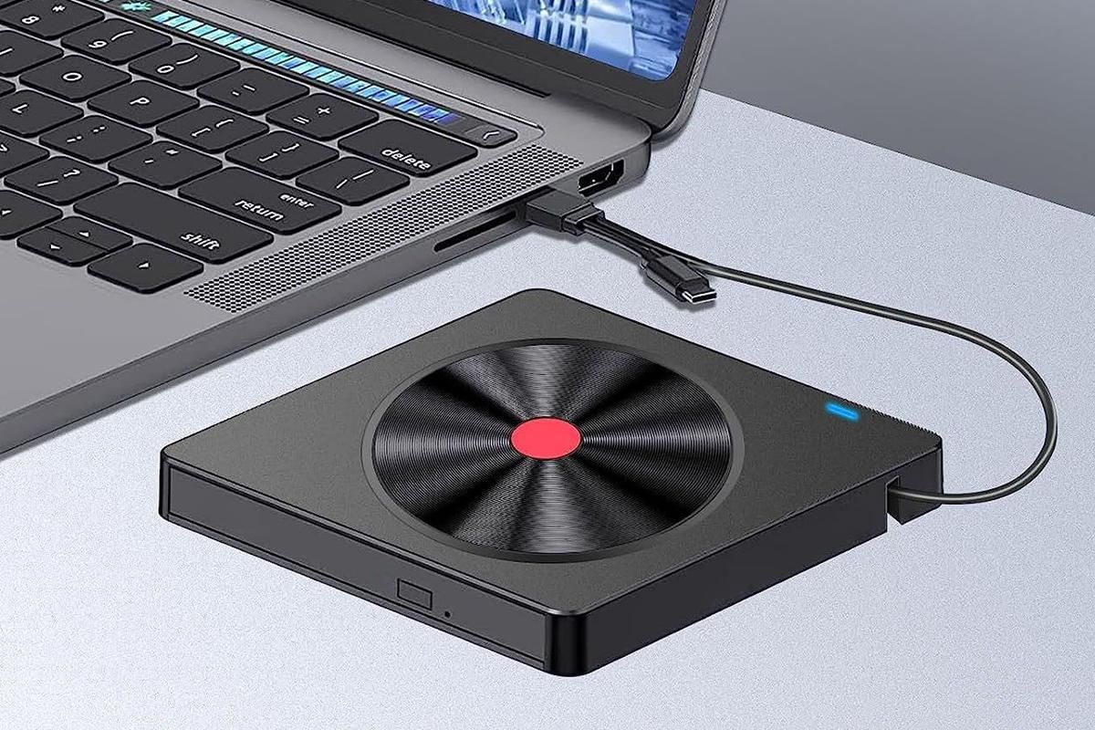 5 in 2 Computer External CD DVD Drive USB 3.0 Portable Optical Drive Burner for Windows Mac Linux V1263-JX-6358