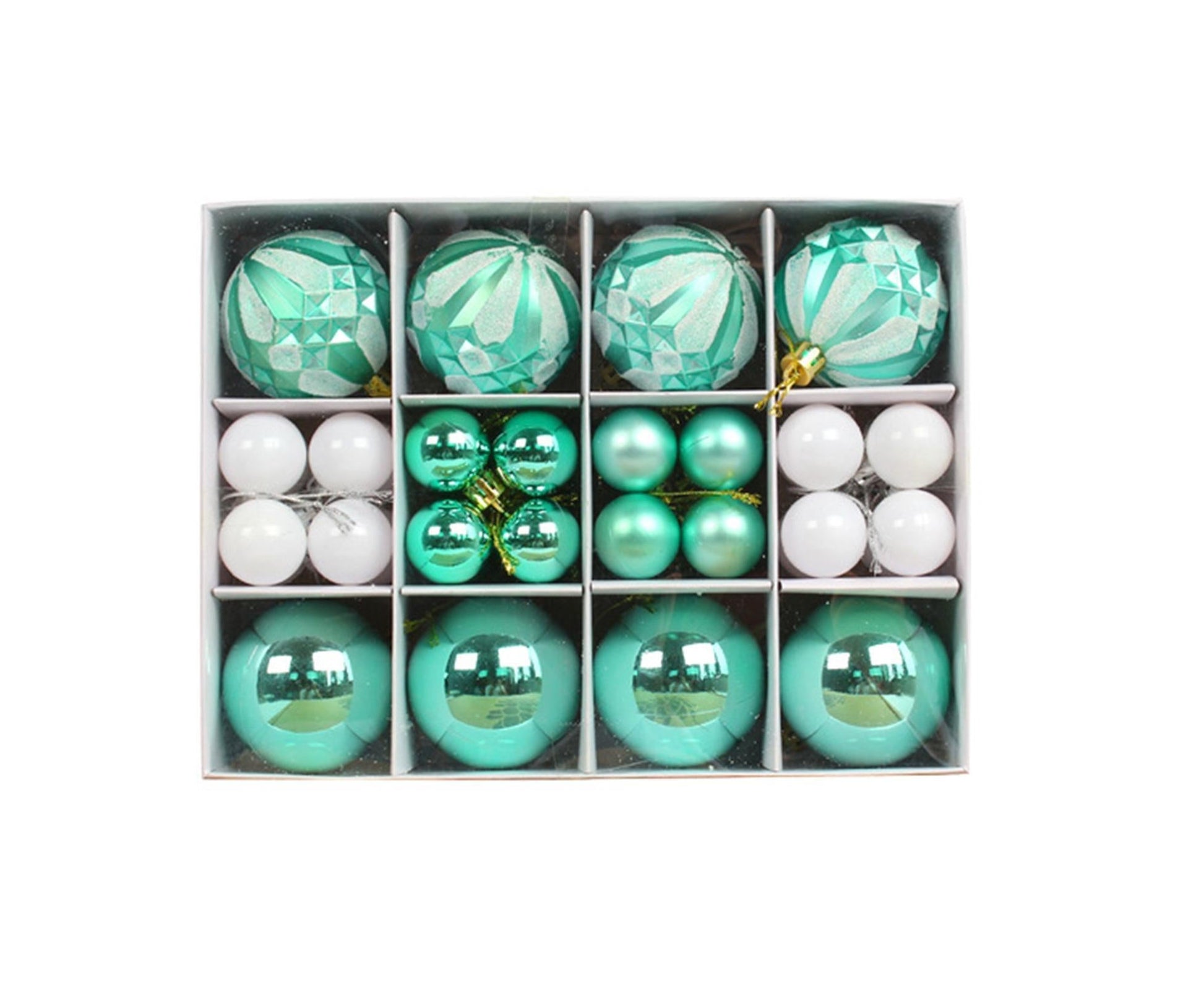 Xmas Balls Round Shape-Green V1263-JX-636