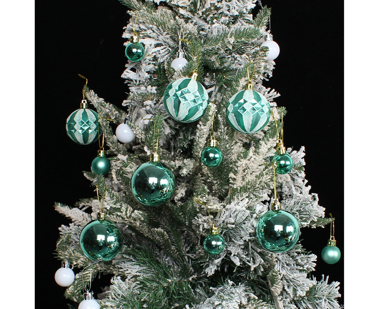 Xmas Balls Round Shape-Green V1263-JX-636