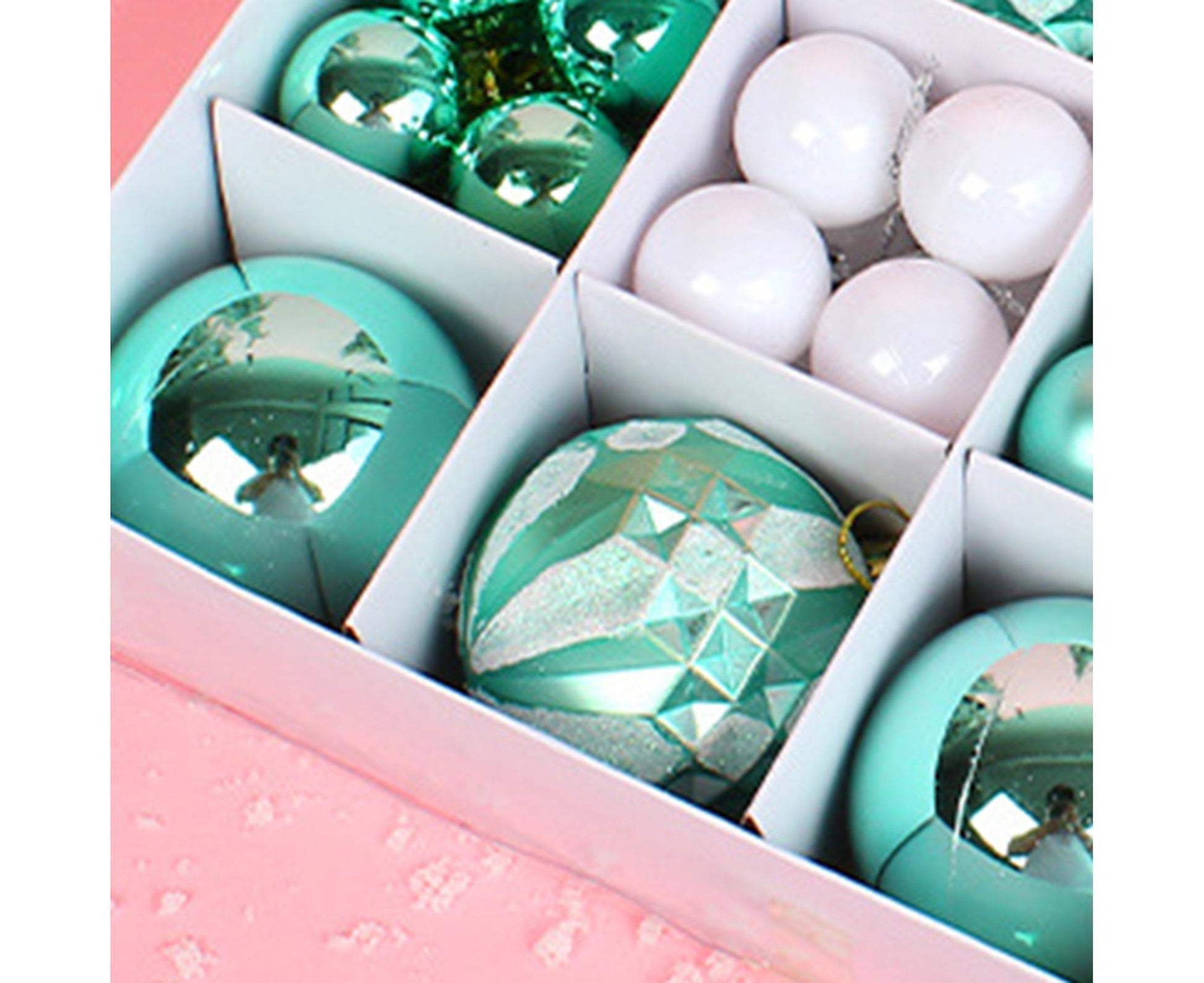 Xmas Balls Round Shape-Green V1263-JX-636