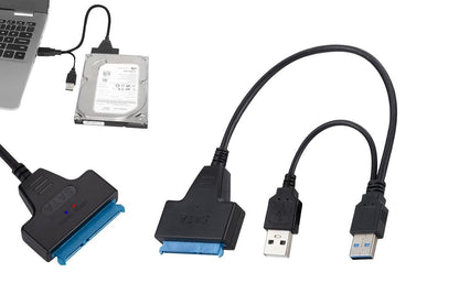 USB 3.0 to SATA Adapter Hard Drive Converter Cable SATA to USB 3.0 Adapter Cable External Hard Drive V1263-JX-6364