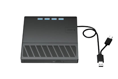 USB 3.0 & Type-C External DVD Drive with 7-in-1 Function - CD/DVD Burner & Card Reader for Laptop V1263-JX-6365