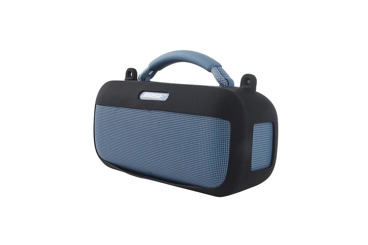 Silicone Protective Case with Shoulder Strap Compatible with Bose SoundLink Max Speaker - Black V1263-JX-6366-1